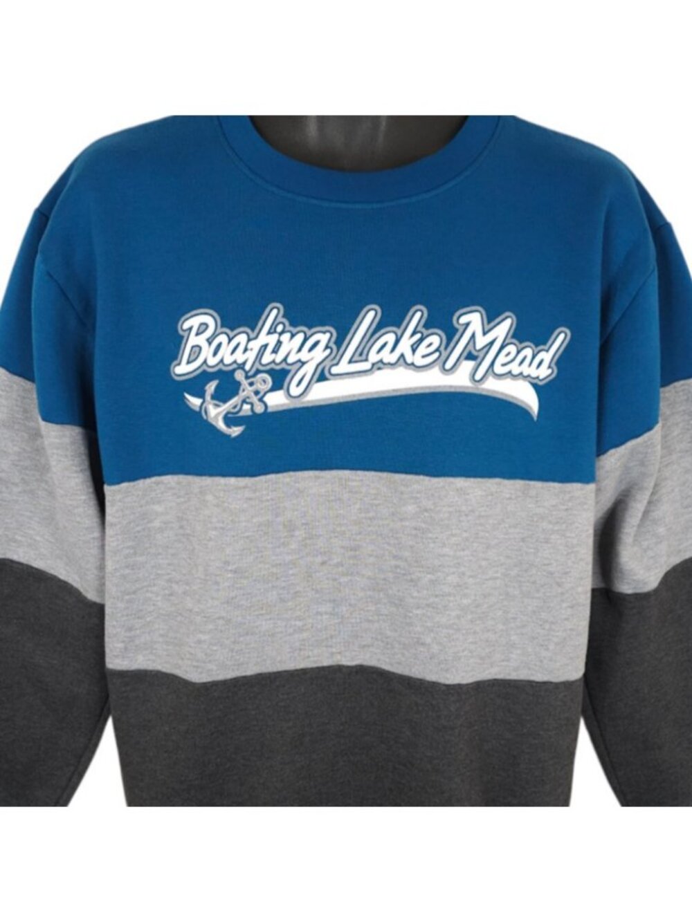 Vintage Lake Mead Sweatshirt Mens Size Medium Blue 90s Boating Made In USA